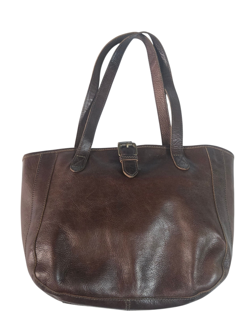 Classic Brown Leather Tote Bag